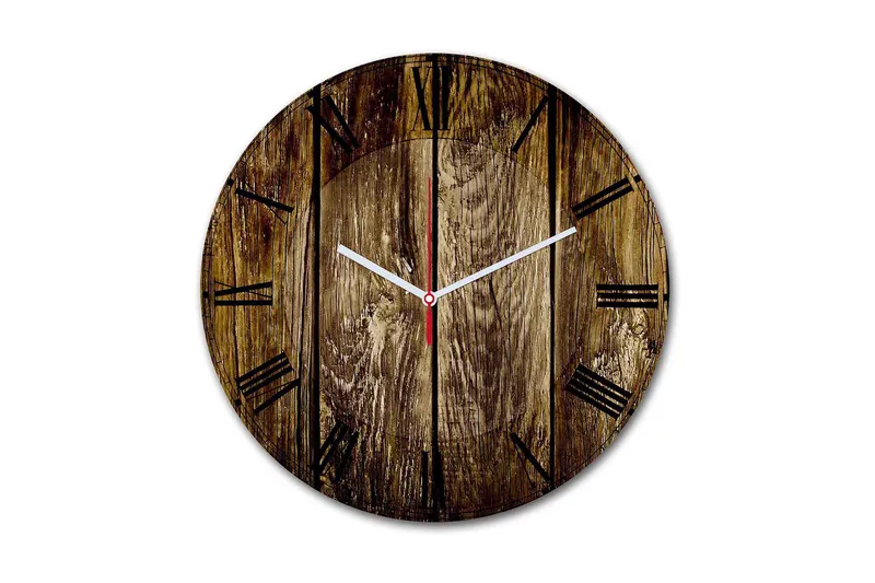 Koristeellinen MDF Seinäkello 30 cm, Monivärinen