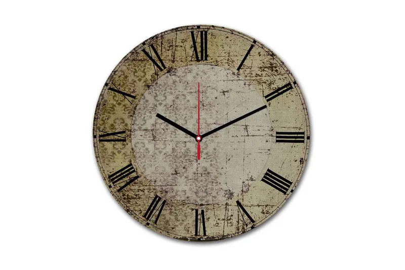 Koristeellinen MDF Seinäkello 30 cm, Monivärinen