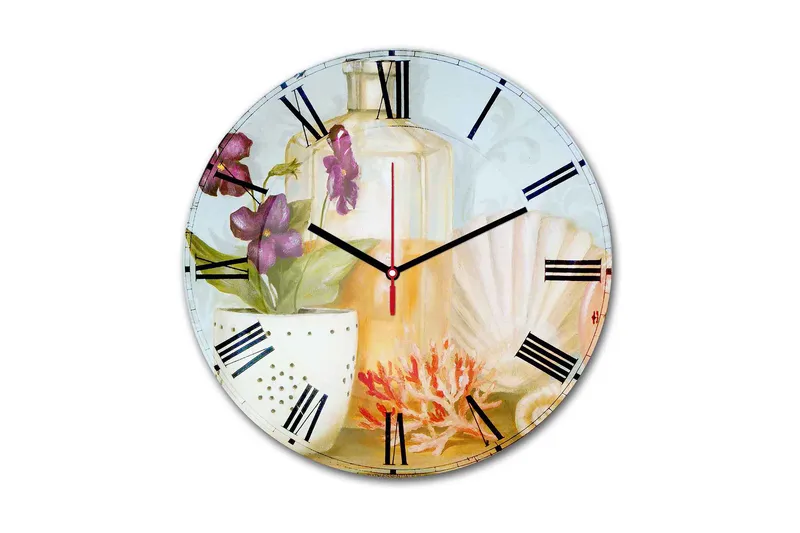 Koristeellinen MDF Seinäkello 30 cm, Monivärinen