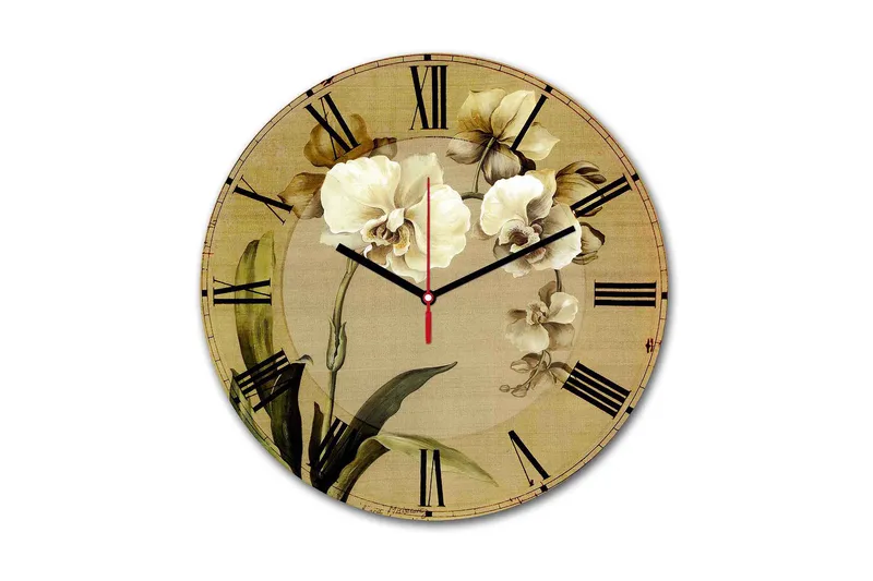 Koristeellinen MDF Seinäkello 30 cm, Monivärinen