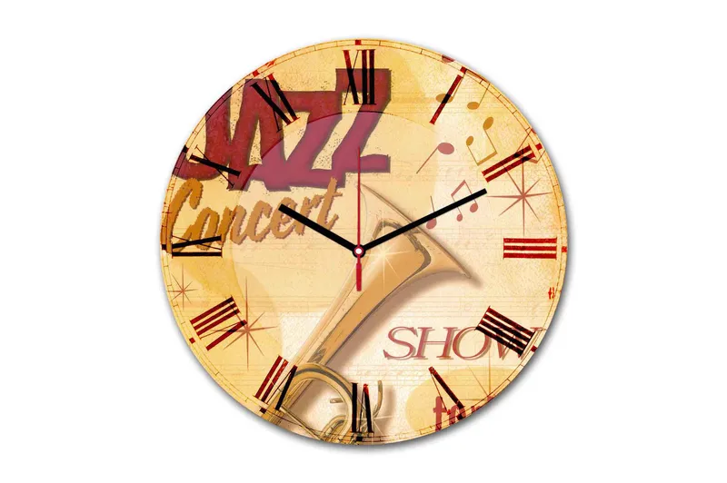 Koristeellinen MDF Seinäkello 30 cm, Monivärinen