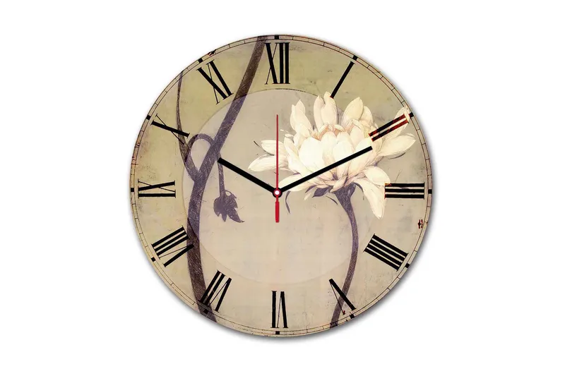 Koristeellinen MDF Seinäkello 30 cm, Monivärinen