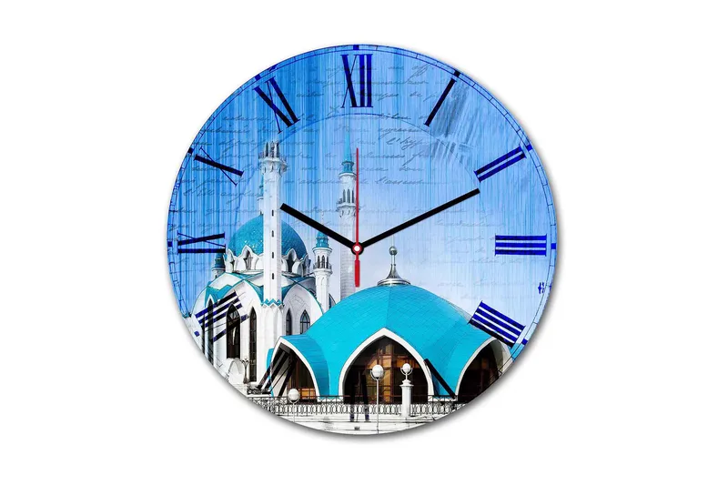 Koristeellinen MDF Seinäkello 30 cm, Monivärinen