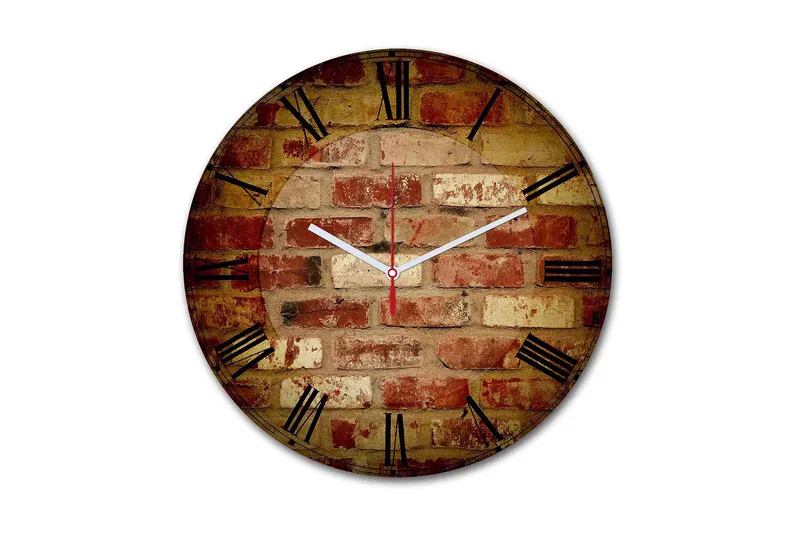 Koristeellinen MDF Seinäkello 30 cm, Monivärinen