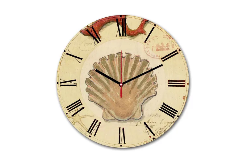 Koristeellinen MDF Seinäkello 30 cm, Monivärinen