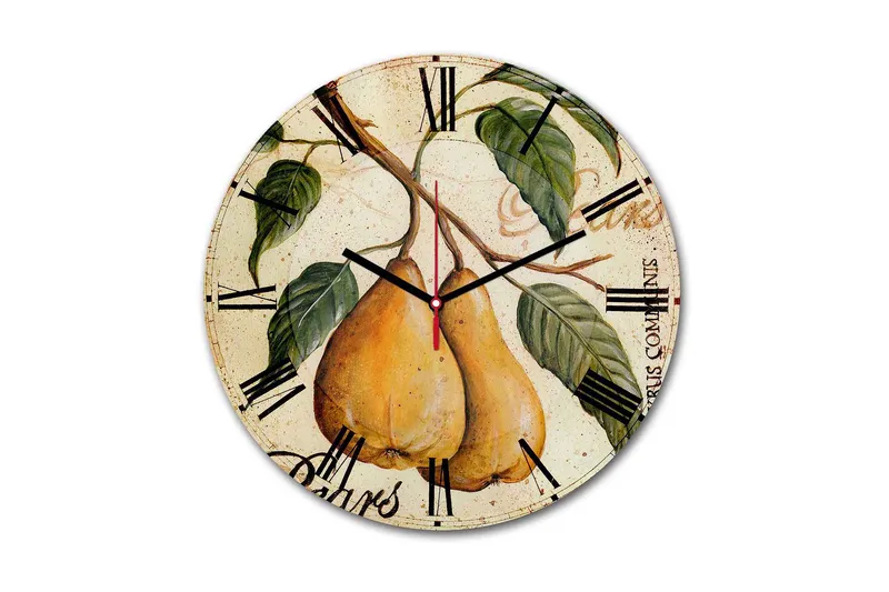 Koristeellinen MDF Seinäkello 30 cm, Monivärinen