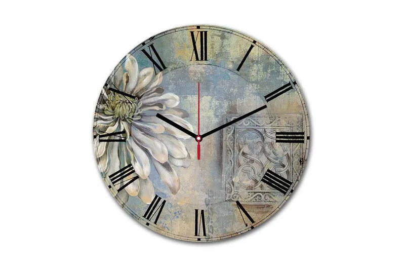 Koristeellinen MDF Seinäkello 30 cm, Monivärinen