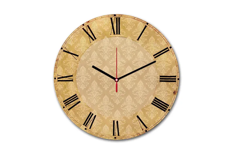 Koristeellinen MDF Seinäkello 30 cm, Monivärinen