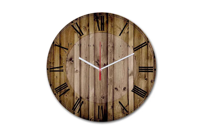 Koristeellinen MDF Seinäkello 30 cm, Monivärinen