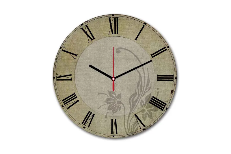 Koristeellinen MDF Seinäkello 30 cm, Monivärinen