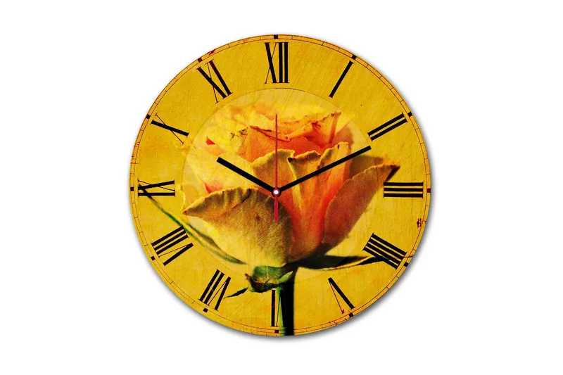 Koristeellinen MDF Seinäkello 30 cm, Monivärinen