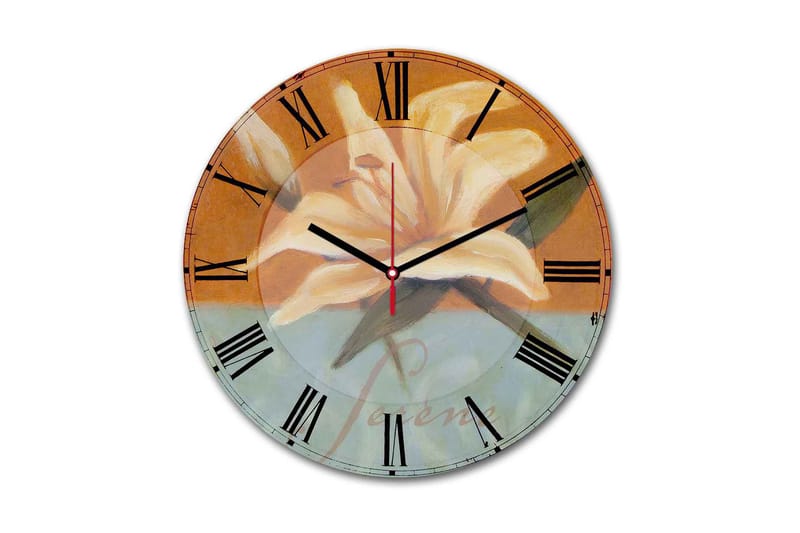Koristeellinen MDF Seinäkello 30 cm, Monivärinen