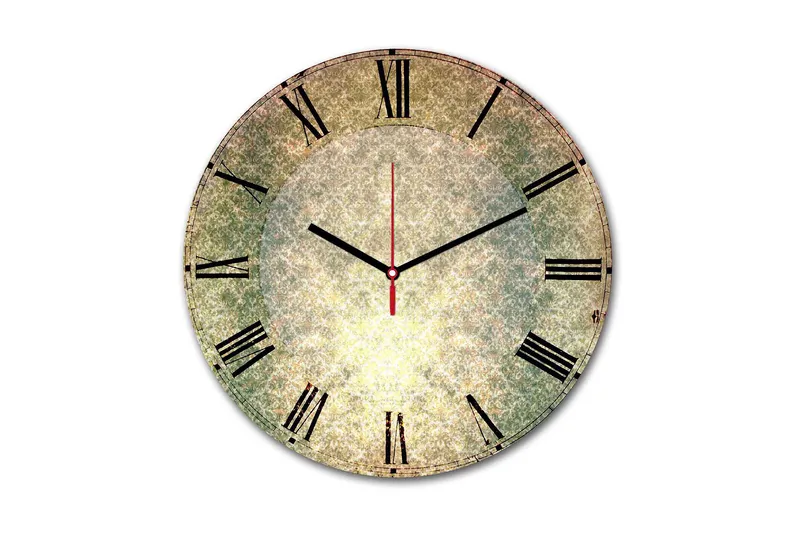 Koristeellinen MDF Seinäkello 30 cm, Monivärinen