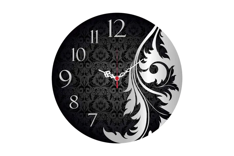 Koristeellinen MDF Seinäkello 40 cm, Monivärinen