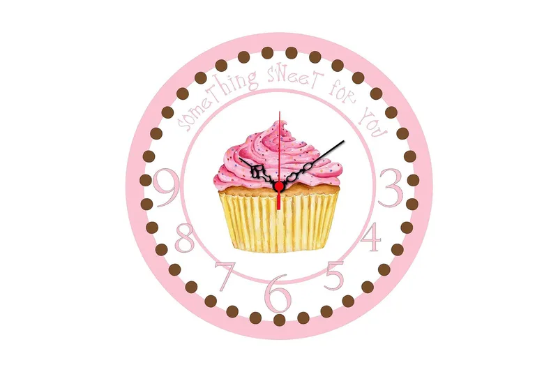 Koristeellinen MDF Seinäkello 40 cm, Monivärinen