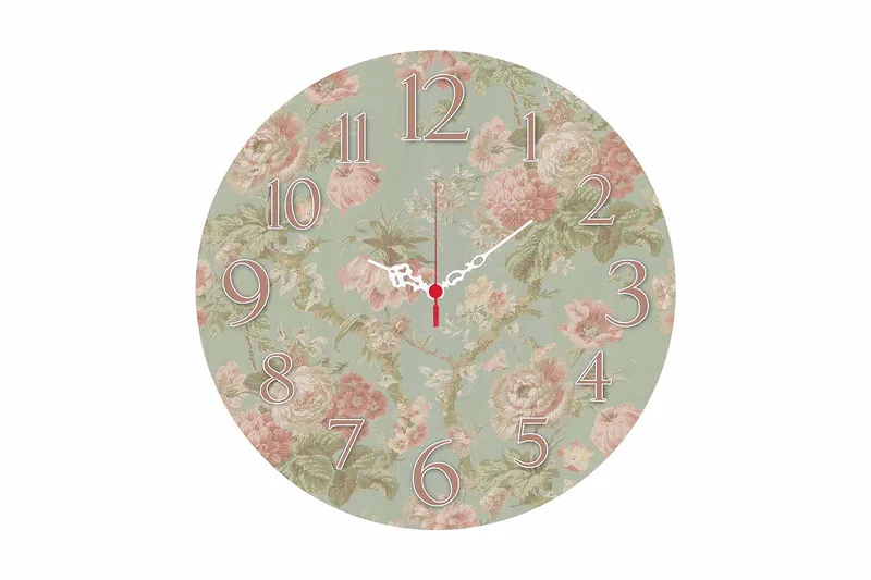 Koristeellinen MDF Seinäkello 40 cm - Monivärinen - Sisustustuotteet - Seinäkoristeet - Kellot