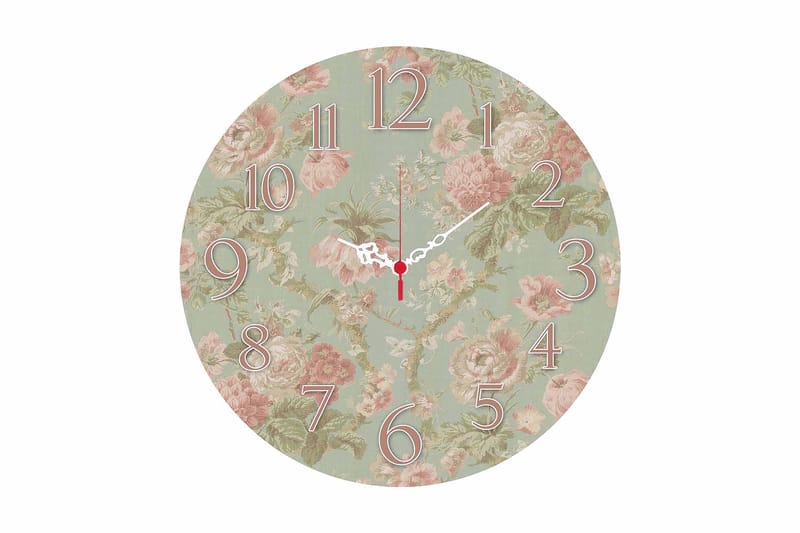 Koristeellinen MDF Seinäkello 40 cm, Monivärinen