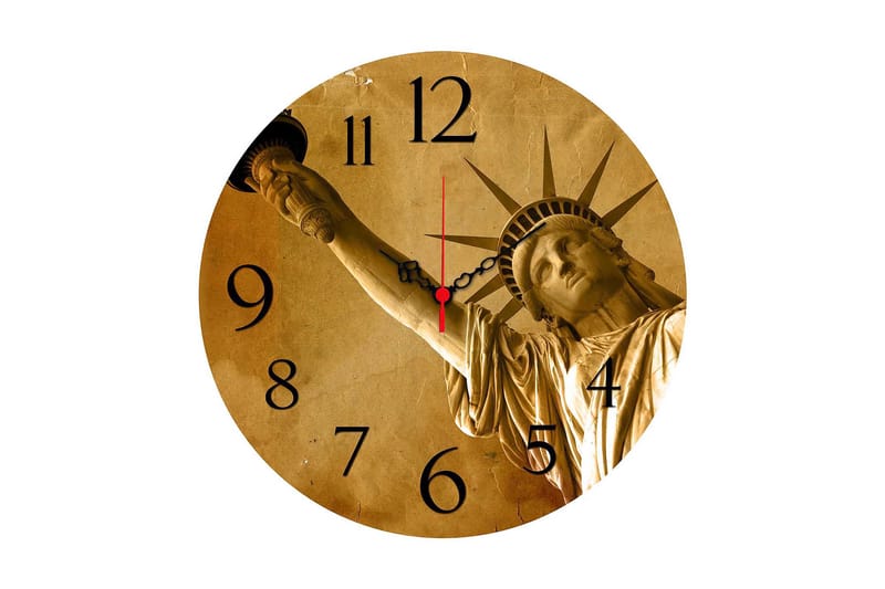 Koristeellinen MDF Seinäkello 40 cm, Monivärinen