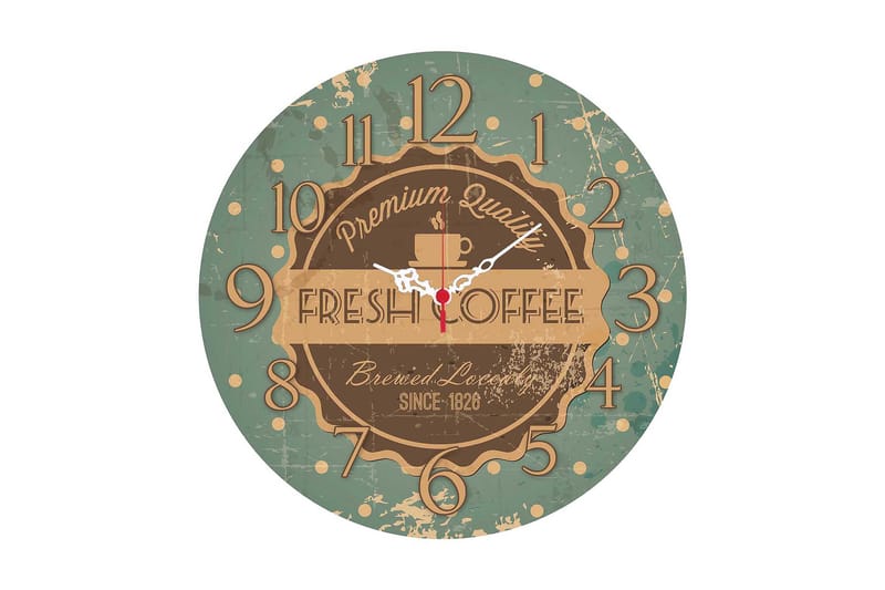 Koristeellinen MDF Seinäkello 40 cm, Monivärinen