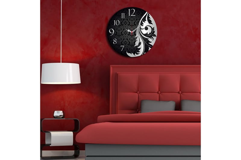 Koristeellinen MDF Seinäkello 40 cm - Monivärinen - Sisustustuotteet - Seinäkoristeet - Kellot