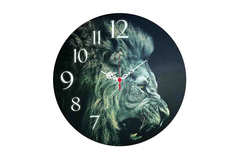 Koristeellinen MDF Seinäkello 40 cm, Monivärinen