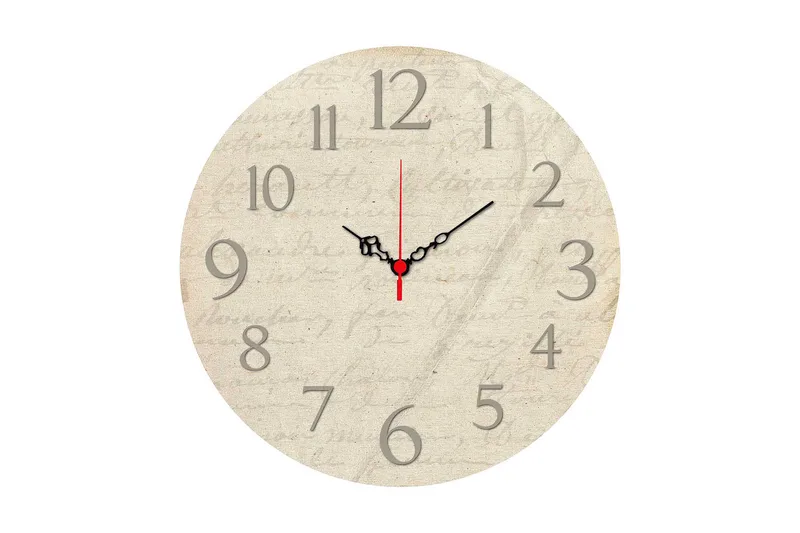 Koristeellinen MDF Seinäkello 40 cm, Monivärinen