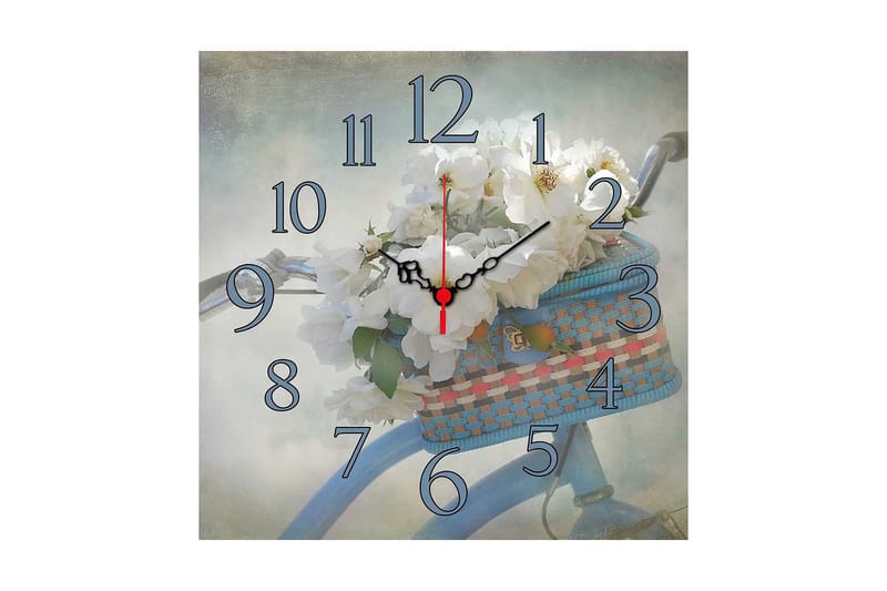 Koristeellinen MDF Seinäkello 40x40 cm, Monivärinen