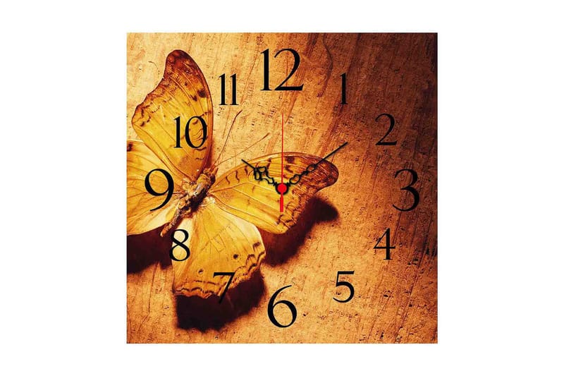 Koristeellinen MDF Seinäkello 40x40 cm, Monivärinen