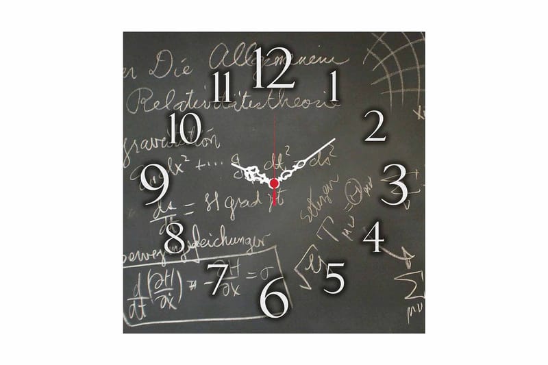 Koristeellinen MDF Seinäkello 40x40 cm, Monivärinen