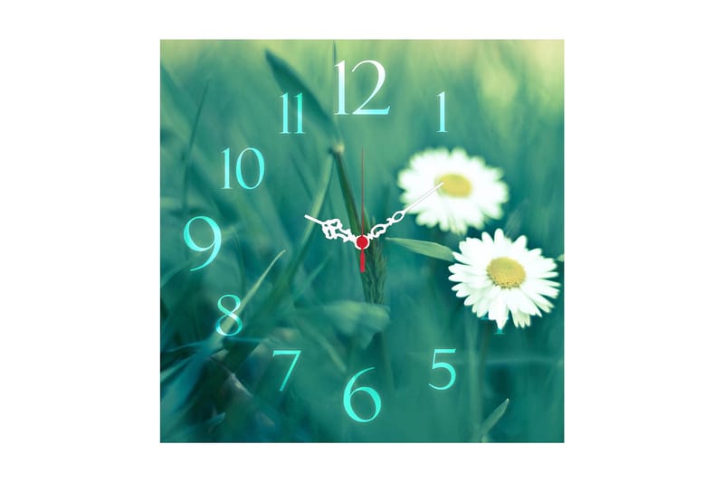 Koristeellinen MDF Seinäkello 40x40 cm, Monivärinen