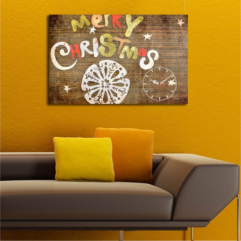 Koristeellinen Seinäkello 45x70 cm - Monivärinen - Sisustustuotteet - Seinäkoristeet - Kellot