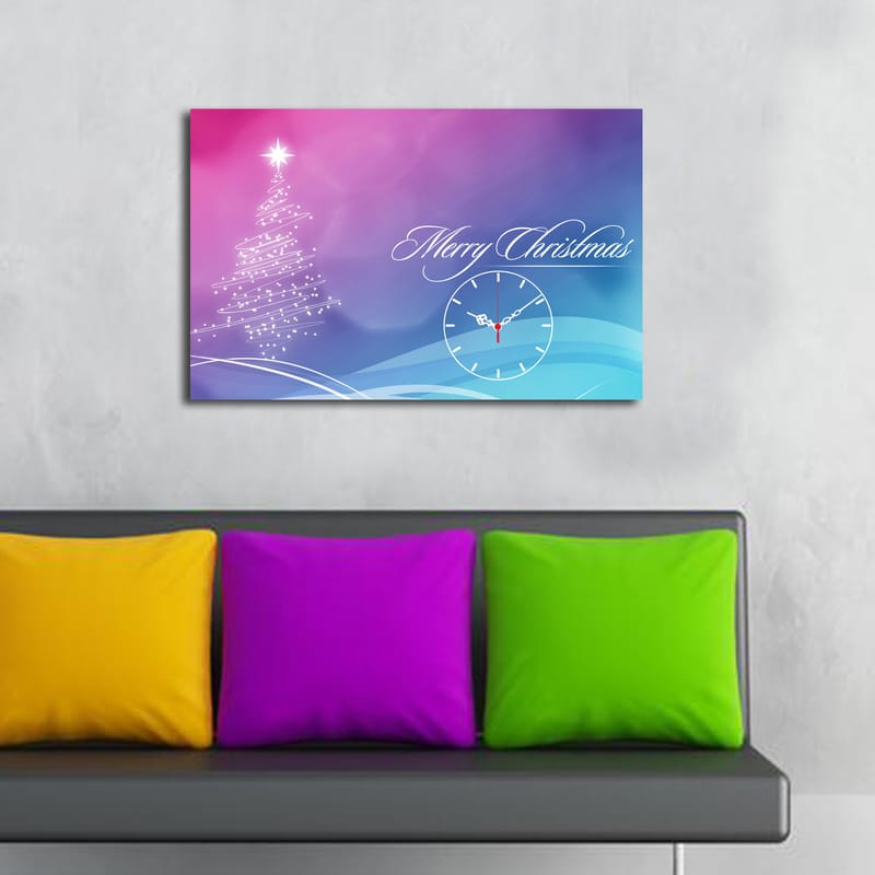 Koristeellinen Seinäkello 45x70 cm - Monivärinen - Sisustustuotteet - Seinäkoristeet - Kellot