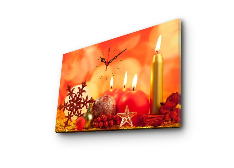 Koristeellinen Seinäkello 45x70 cm - Monivärinen - Sisustustuotteet - Seinäkoristeet - Kellot