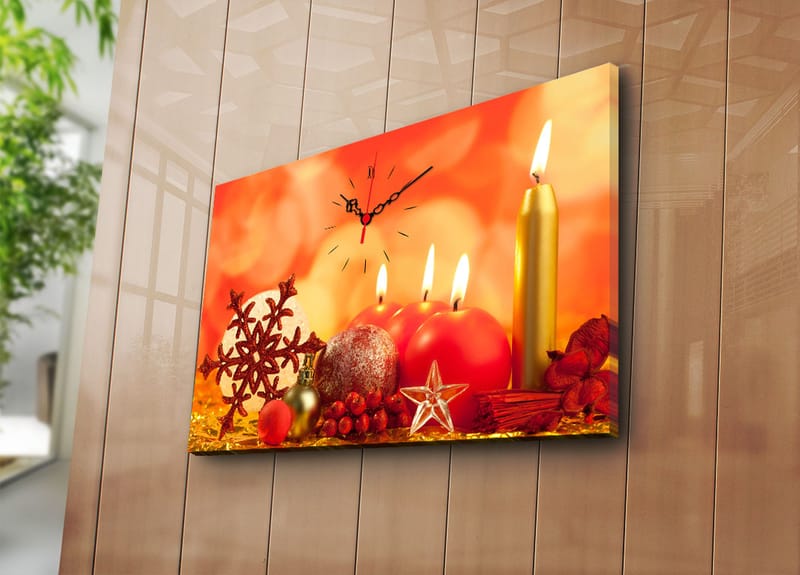 Koristeellinen Seinäkello 45x70 cm - Monivärinen - Sisustustuotteet - Seinäkoristeet - Kellot