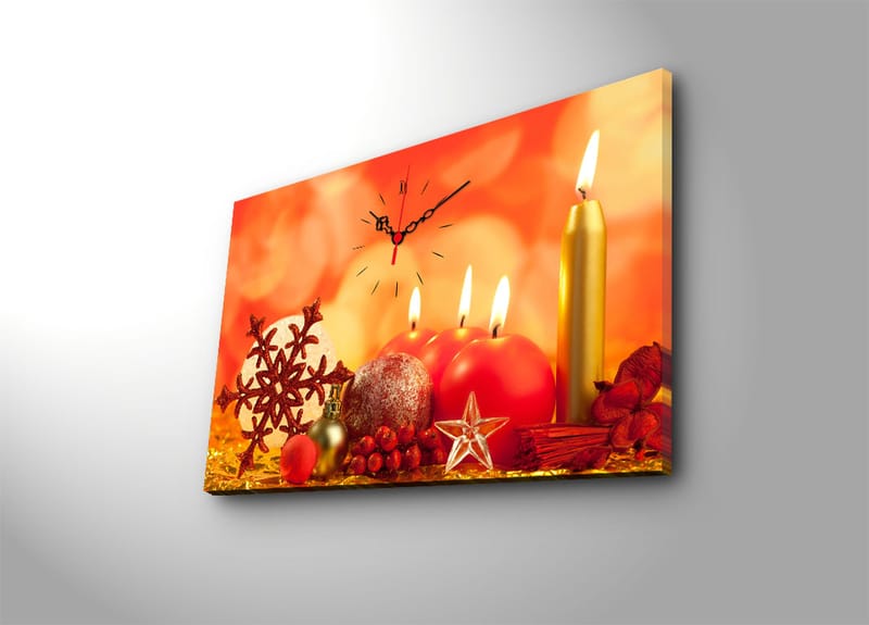 Koristeellinen Seinäkello 45x70 cm - Monivärinen - Sisustustuotteet - Seinäkoristeet - Kellot