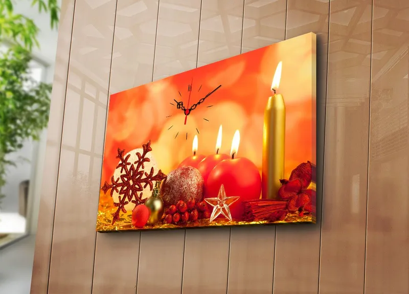 Koristeellinen Seinäkello 45x70 cm - Monivärinen - Sisustustuotteet - Seinäkoristeet - Kellot