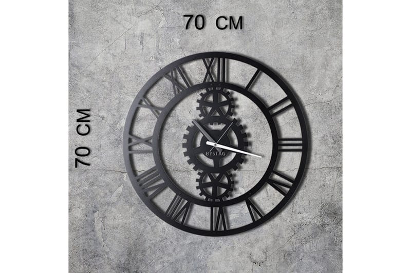 Koristeellinen Seinäkello Metalli - Musta - Sisustustuotteet - Seinäkoristeet - Kellot