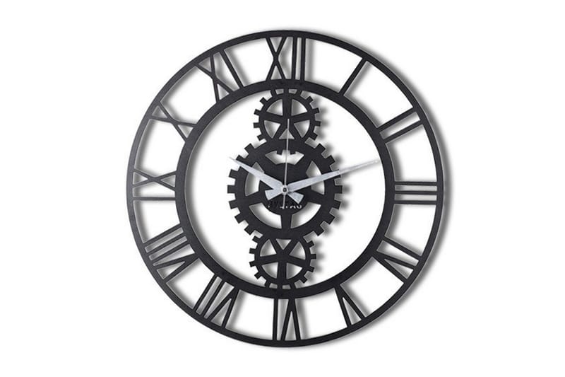 Koristeellinen Seinäkello Metalli - Musta - Sisustustuotteet - Seinäkoristeet - Kellot