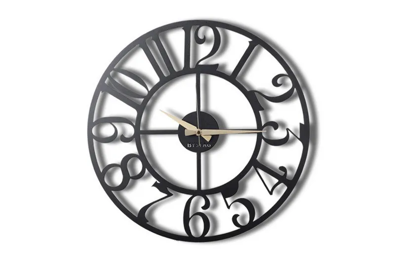 Koristeellinen Seinäkello Metalli - Musta - Sisustustuotteet - Seinäkoristeet - Kellot