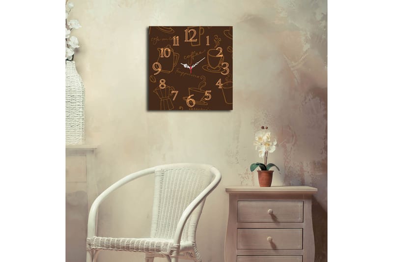 Koristekello Tezeren 40x40 cm Kitchen - Monivärinen - Sisustustuotteet - Seinäkoristeet - Kellot