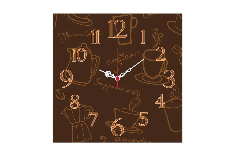 Koristekello Tezeren 40x40 cm Kitchen - Monivärinen - Sisustustuotteet - Seinäkoristeet - Kellot