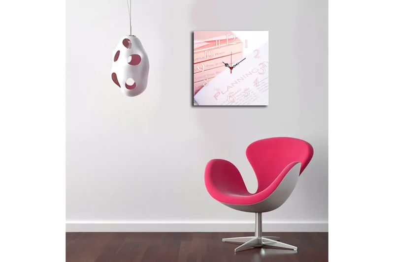 Koristekello Tezeren 40x40 cm - Monivärinen - Sisustustuotteet - Seinäkoristeet - Kellot