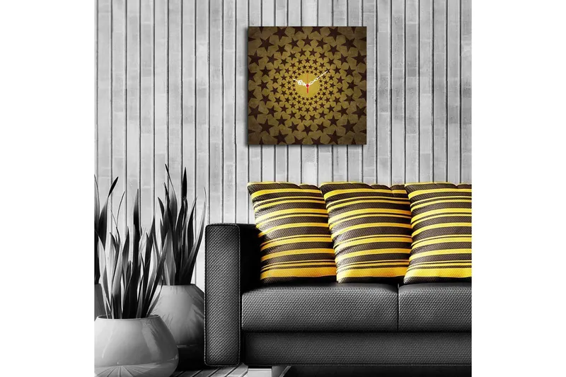 Koristekello Tezeren 40x40 cm - Monivärinen - Sisustustuotteet - Seinäkoristeet - Kellot