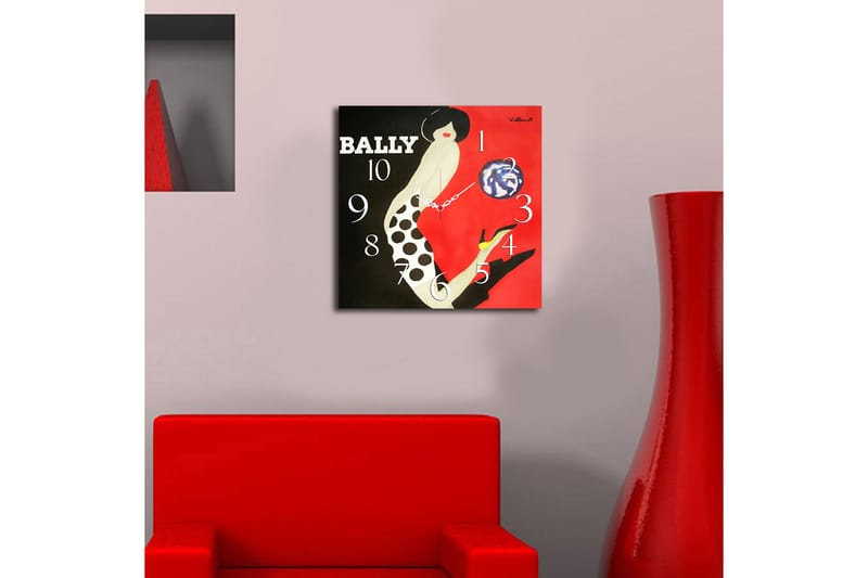 Koristekello Tezeren 40x40 cm Music - Monivärinen - Sisustustuotteet - Seinäkoristeet - Kellot