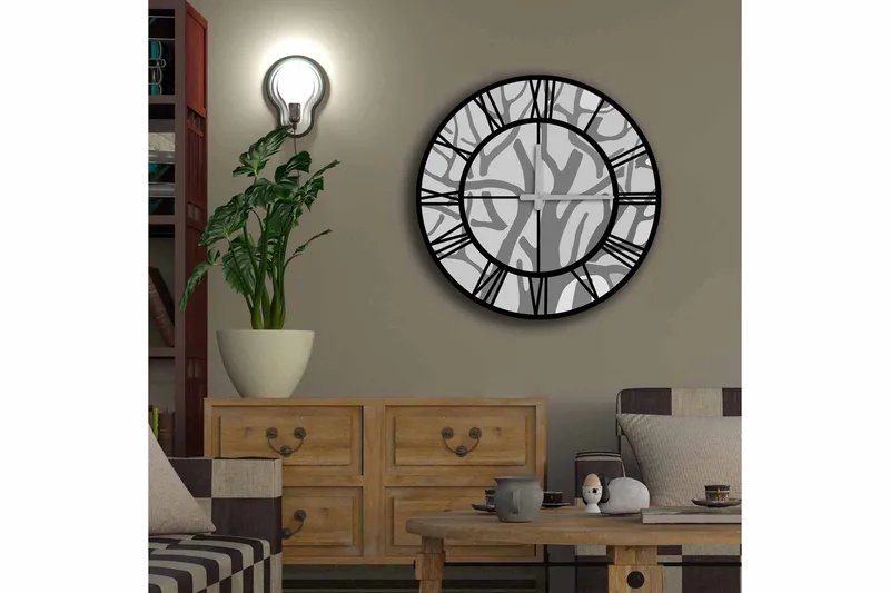 Koristekello Tezeren 50 cm Pyöreä - Monivärinen - Sisustustuotteet - Seinäkoristeet - Kellot