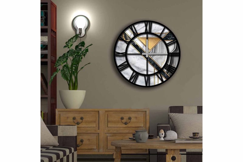 Koristekello Tezeren 50 cm Pyöreä - Monivärinen - Sisustustuotteet - Seinäkoristeet - Kellot