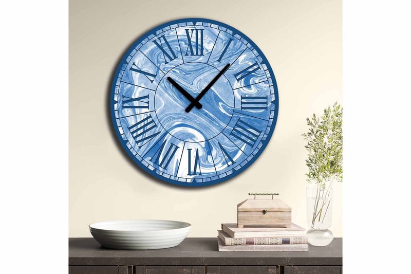 Koristekello Tezeren 50 cm Pyöreä - Monivärinen - Sisustustuotteet - Seinäkoristeet - Kellot