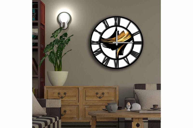 Koristekello Tezeren 50 cm Pyöreä - Monivärinen - Sisustustuotteet - Seinäkoristeet - Kellot