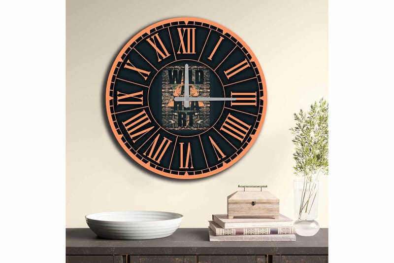 Koristekello Tezeren 50 cm Pyöreä - Monivärinen - Sisustustuotteet - Seinäkoristeet - Kellot