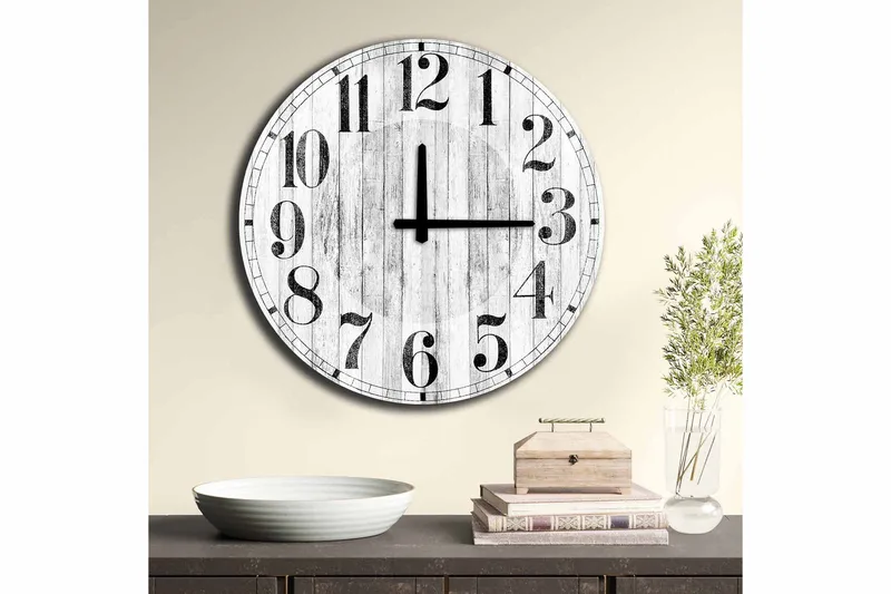 Koristekello Tezeren 50 cm Pyöreä - Monivärinen - Sisustustuotteet - Seinäkoristeet - Kellot